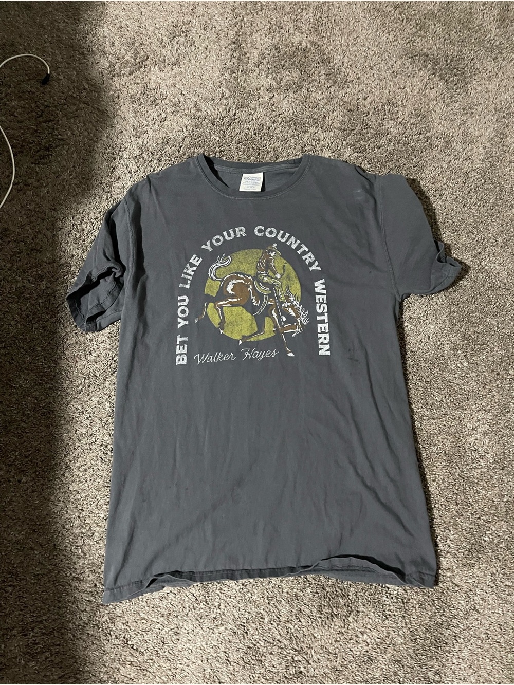 Men’s Charcoal Western Graphic Tee -